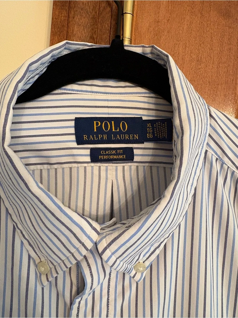 Polo Ralph Lauren Men's Classic Fit Striped Stretch Poplin Shirt size XL